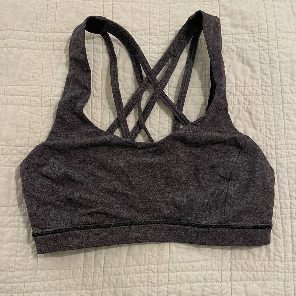 Lululemon Charcoal Grey Sports Bra